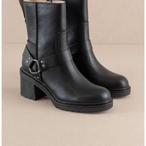NEW OASIS SOCIETY women's clyde moto ankle boot in black